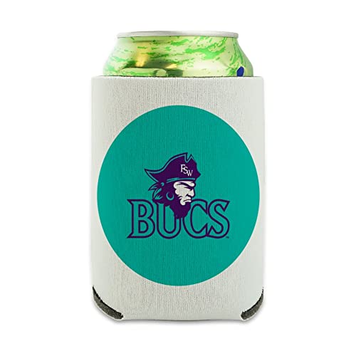 Florida Southwestern State College Secondary Logo Can Cooler - Drink Sleeve Hugger Collapsible Insulator - Beverage Insulated Holder