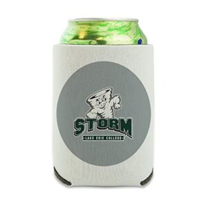 lake erie college primary logo can cooler - drink sleeve hugger collapsible insulator - beverage insulated holder