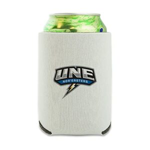 university of new england secondary logo can cooler - drink sleeve hugger collapsible insulator - beverage insulated holder