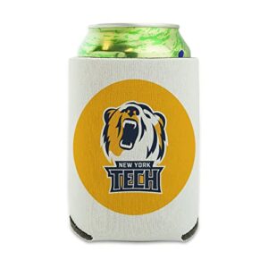 new york institute of technology secondary logo can cooler - drink sleeve hugger collapsible insulator - beverage insulated holder