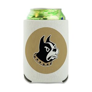 wofford college primary logo can cooler - drink sleeve hugger collapsible insulator - beverage insulated holder