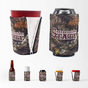 mississippi state university mossy oak break-up country camo zipsip zipsip all-in-one adjustable neoprene insulated drink holder with zippers