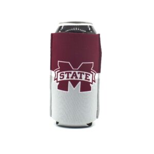 mississippi state university msu bulldogs split bigsip all-in-one adjustable neoprene insulated drink holder with zippers