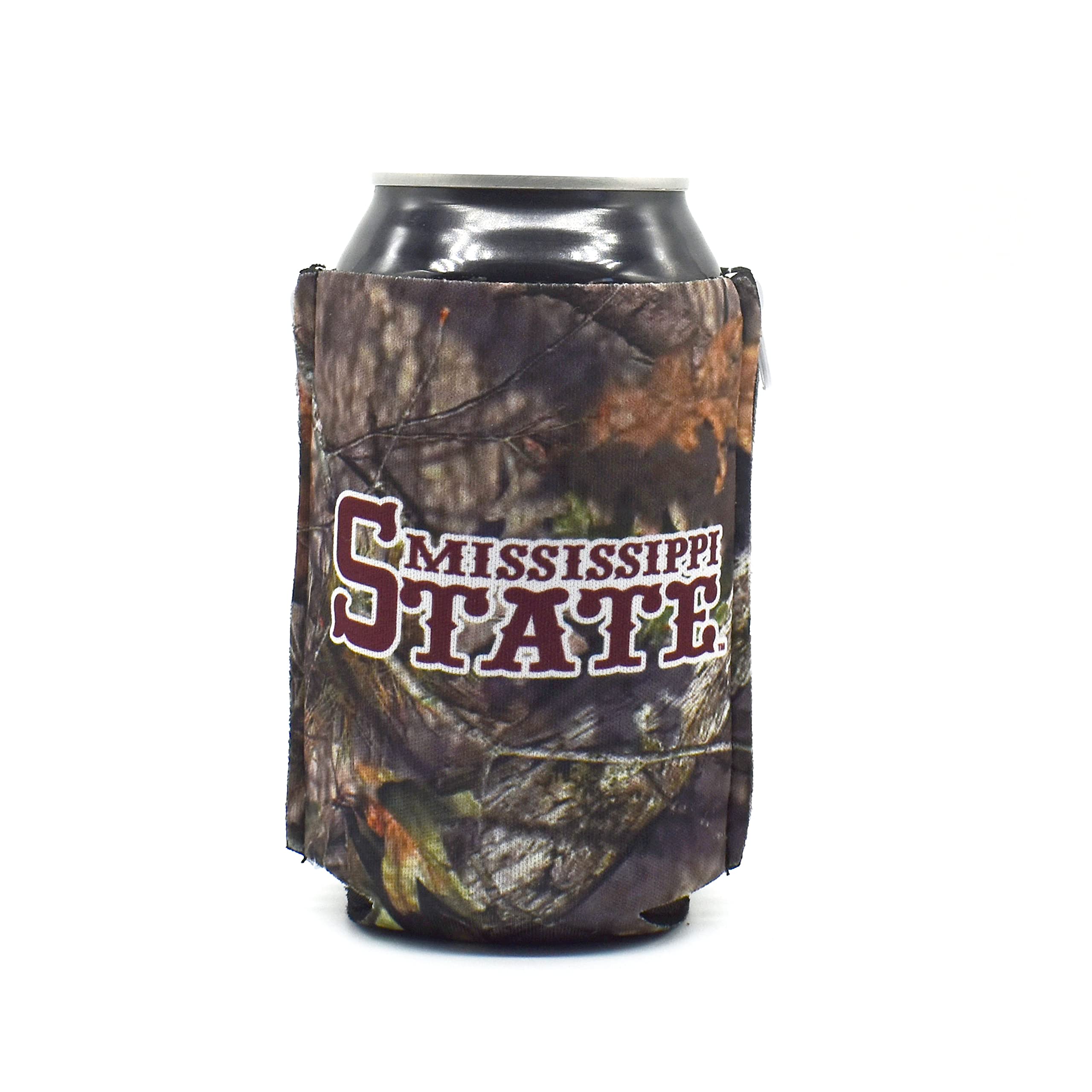 Mississippi State University Mossy Oak Break-up Country Camo ZipSip ZipSip All-in-One Adjustable Neoprene Insulated Drink Holder with Zippers