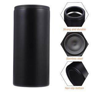 Cabilock 1pc Vacuum Insulation Tank Can Cooler Insulated Can Cooler for Soda Beer Cooling Bucket Metal Cooler Beverage Insulator Vacuum Cup Flask Stainless Steel Ice Bucket Slender Child