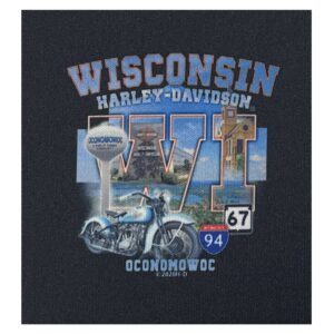 Harley-Davidson Custom Wisconsin Harley-Davidson Neoprene Flat Can Wrap - Black