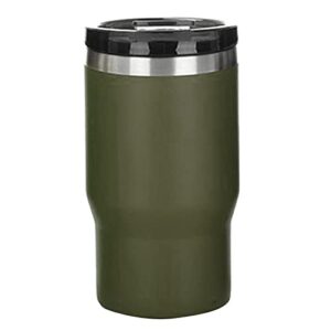 14oz can bottle insulated holder, 304 stainless steel insulated can cooler for outdoor drinking car (od green)