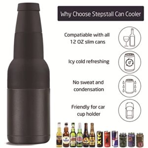 12oz Stainless Steel Double Wall Vacuum Insulated Can & Bottle Cooler Beverage Can Insulator
