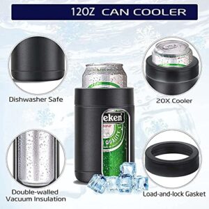 12oz Stainless Steel Double Wall Vacuum Insulated Can & Bottle Cooler Beverage Can Insulator