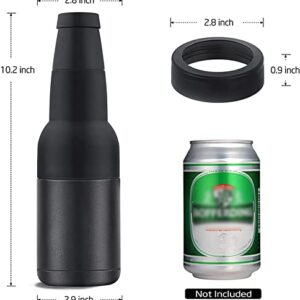 Stainless Steel Double Wall Vacuum Insulated Can Cooler with Bottle Opener for 12oz Bottles Cans