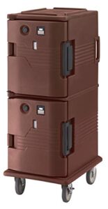 cambro upch800131 ultra camcart with heated doors 110v dark brown case of 1