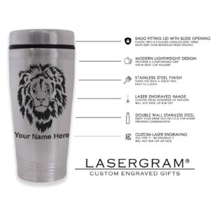 LaserGram 16oz Commuter Mug, Jet Airplane, Personalized Engraving Included