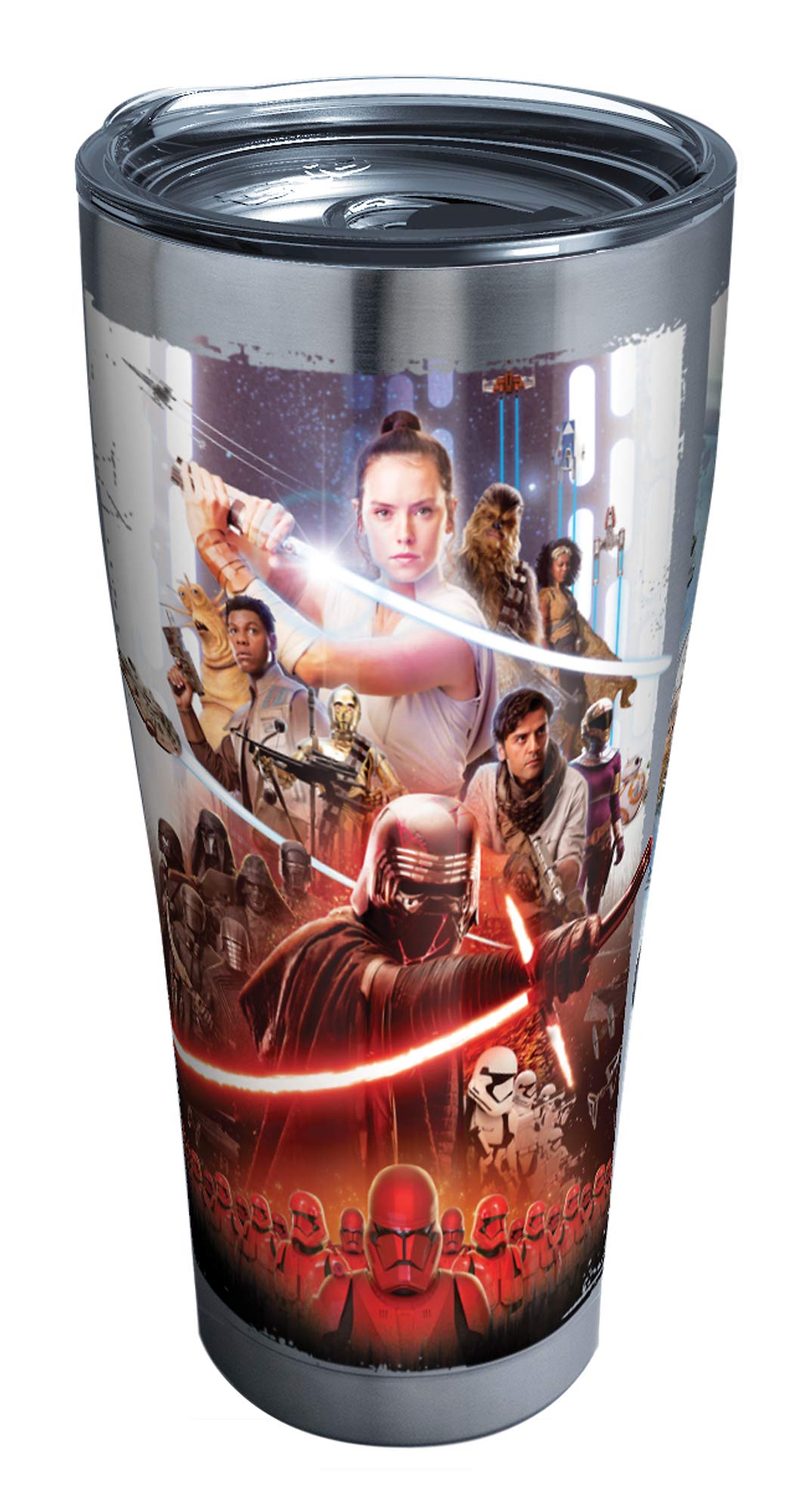 Tervis Star Wars Episode IX Triple Walled Insulated Tumbler Travel Cup Keeps Drinks Cold & Hot, 30oz, Stainless Steel