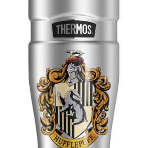 THERMOS Harry Potter Hufflepuff House Crest, STAINLESS KING Stainless Steel Travel Tumbler, Vacuum insulated & Double Wall, 16oz