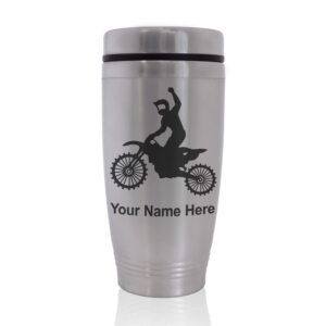 skunkwerkz commuter travel mug, motocross, personalized engraving included