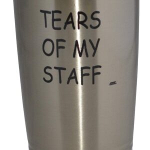 Rogue River Tactical Funny Tears of My Staff Travel Tumbler Mug Cup w/Lid Vacuum Insulated Hot or Cold Boss Gift