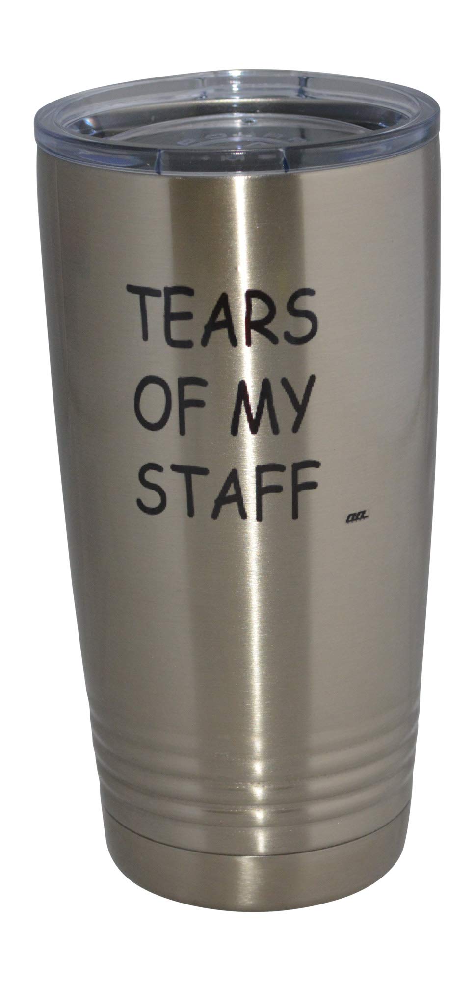 Rogue River Tactical Funny Tears of My Staff Travel Tumbler Mug Cup w/Lid Vacuum Insulated Hot or Cold Boss Gift