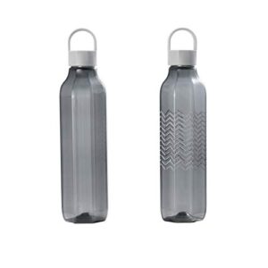 copco octagon travel water bottle, 2-piece, gray