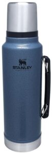 stanley classic vacuum insulated wide mouth bottle - hammertone lake - bpa-free 18/8 stainless steel thermos for cold & hot beverages - 1.5 qt