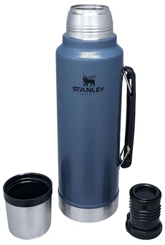 Stanley Classic Vacuum Insulated Wide Mouth Bottle - Hammertone Lake - BPA-Free 18/8 Stainless Steel Thermos for Cold & Hot Beverages - 1.5 QT