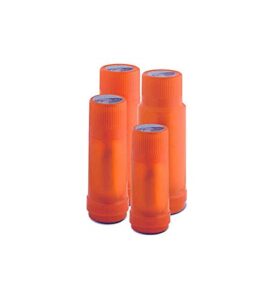 kaufgut thermos rotpunkt 1 liter orange for travel, bpa-free, 24 hours hot & 36 hours cold