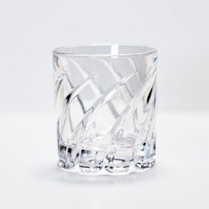 Christopher Walton The Twisted. Handmade Bourbon Rocks Glass, 8.5oz, Set of 2 in Gift Box