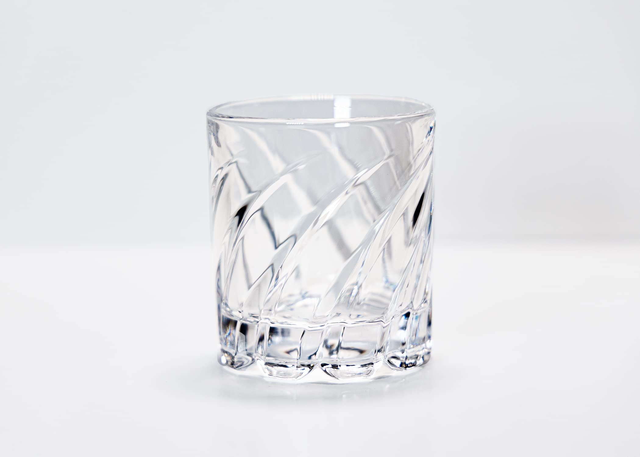 Christopher Walton The Twisted. Handmade Bourbon Rocks Glass, 8.5oz, Set of 2 in Gift Box