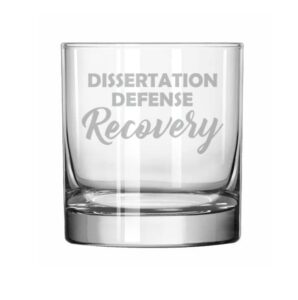 mip 11 oz rocks whiskey old fashioned glass dissertation defense recovery funny phd graduation grad gift student