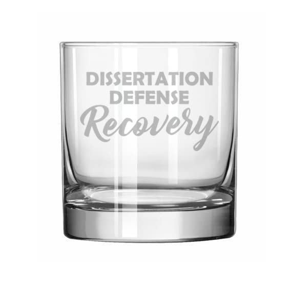 MIP 11 oz Rocks Whiskey Old Fashioned Glass Dissertation Defense Recovery Funny Phd Graduation Grad Gift Student