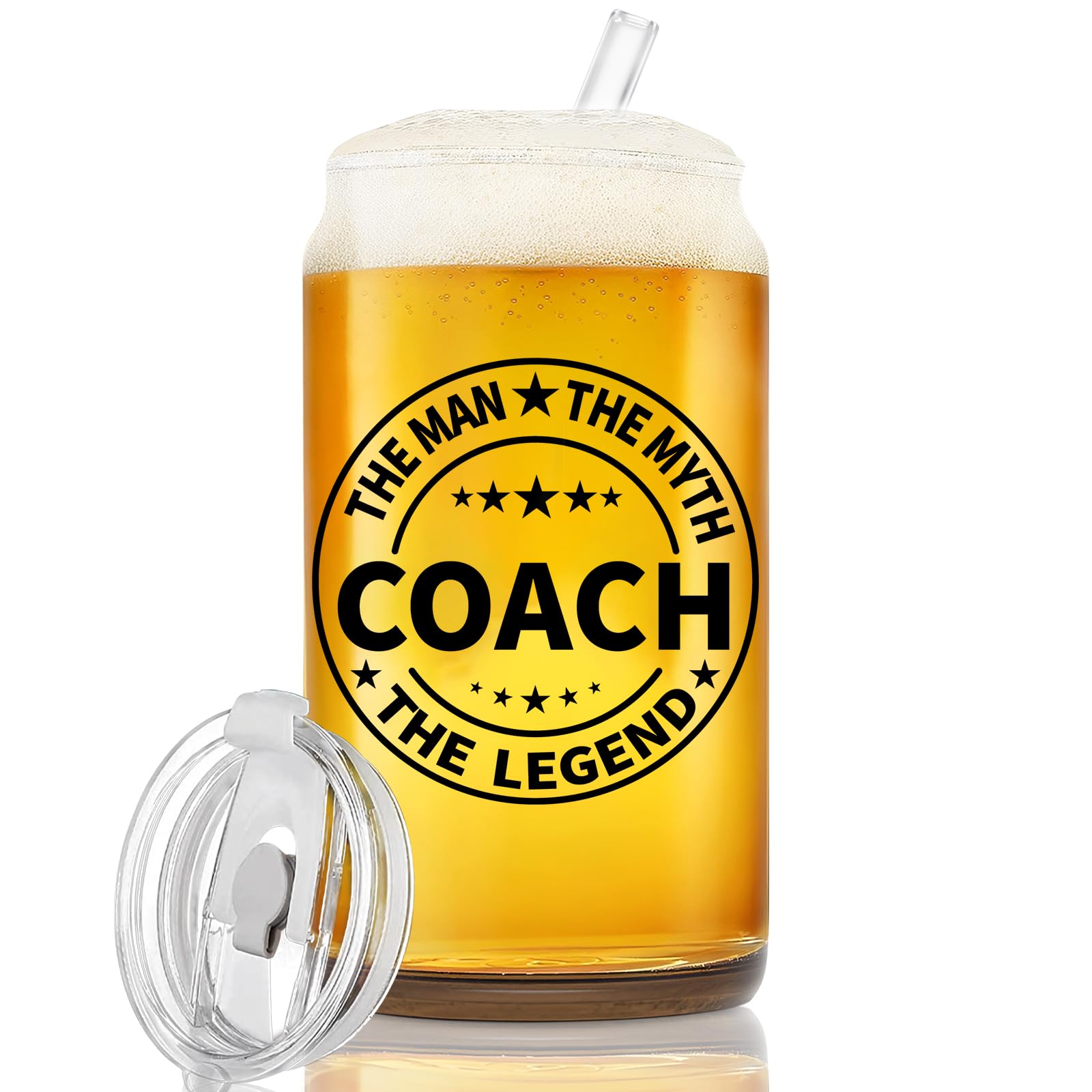 comfit Basketball Coach Gifts【Coach Beer Glass】 Best Coach Gift Set-Coach Thank you Gifts-Wrestling Soccer Volleyball Coach Gifts for Men