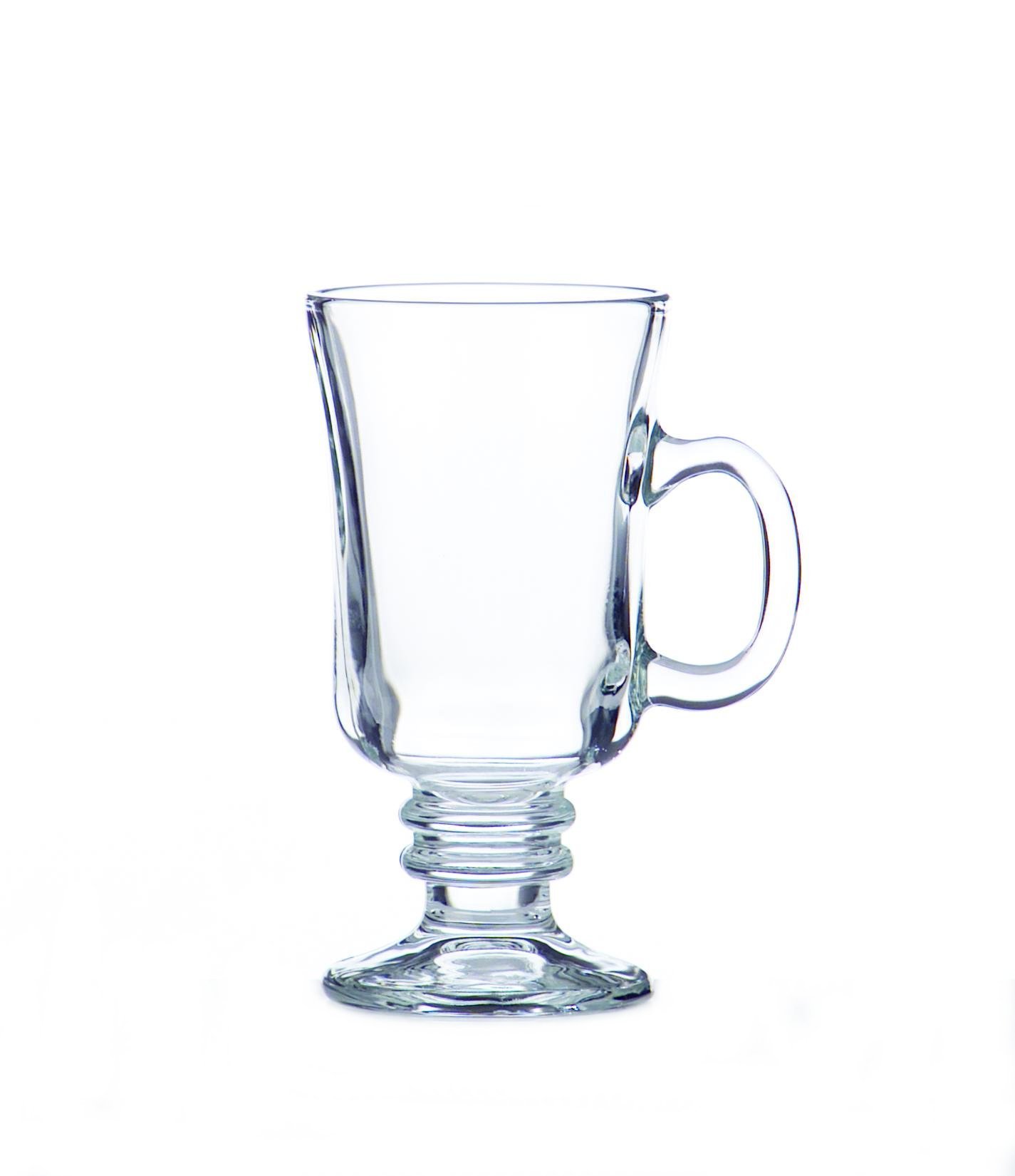 Libbey 8-Ounce Irish Coffee Mug, Box of 12, Clear