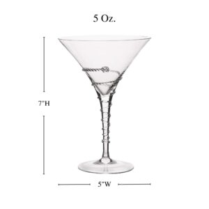 Juliska Amalia Glass Cups (Martini Glass)