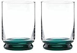kate spade/lenox charles lane mint double old fashioned glass set of two