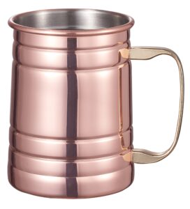 visol brinker copper plated 20 oz stainless steel moscow mule mug