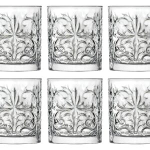 Tumbler Glass - Double Old Fashioned - Set of 6 Glasses - Designed DOF tumblers - For Whiskey - Bourbon - Water - Beverage - Drinking Glasses - 12 oz. - Glass Crystal - Made in Europe By Barski