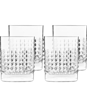 Luigi Bormioli Mixology 12.75 oz Elixir Double Old Fashioned Glasses, Set of 4, Clear