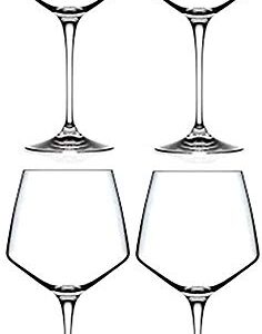 RCR Cristalleria Italiana Aria Collection 4 Piece Crystal Glass Set (Fusion Martini (7.75 oz))