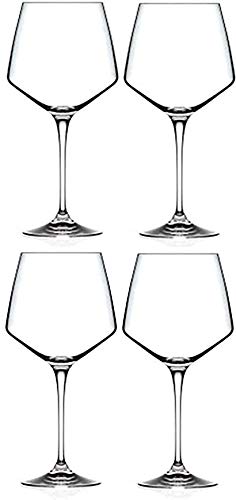 RCR Cristalleria Italiana Aria Collection 4 Piece Crystal Glass Set (Fusion Martini (7.75 oz))