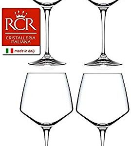 RCR Cristalleria Italiana Aria Collection 4 Piece Crystal Glass Set (Fusion Martini (7.75 oz))