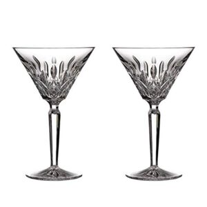 waterford lismore martini glass, set of 2