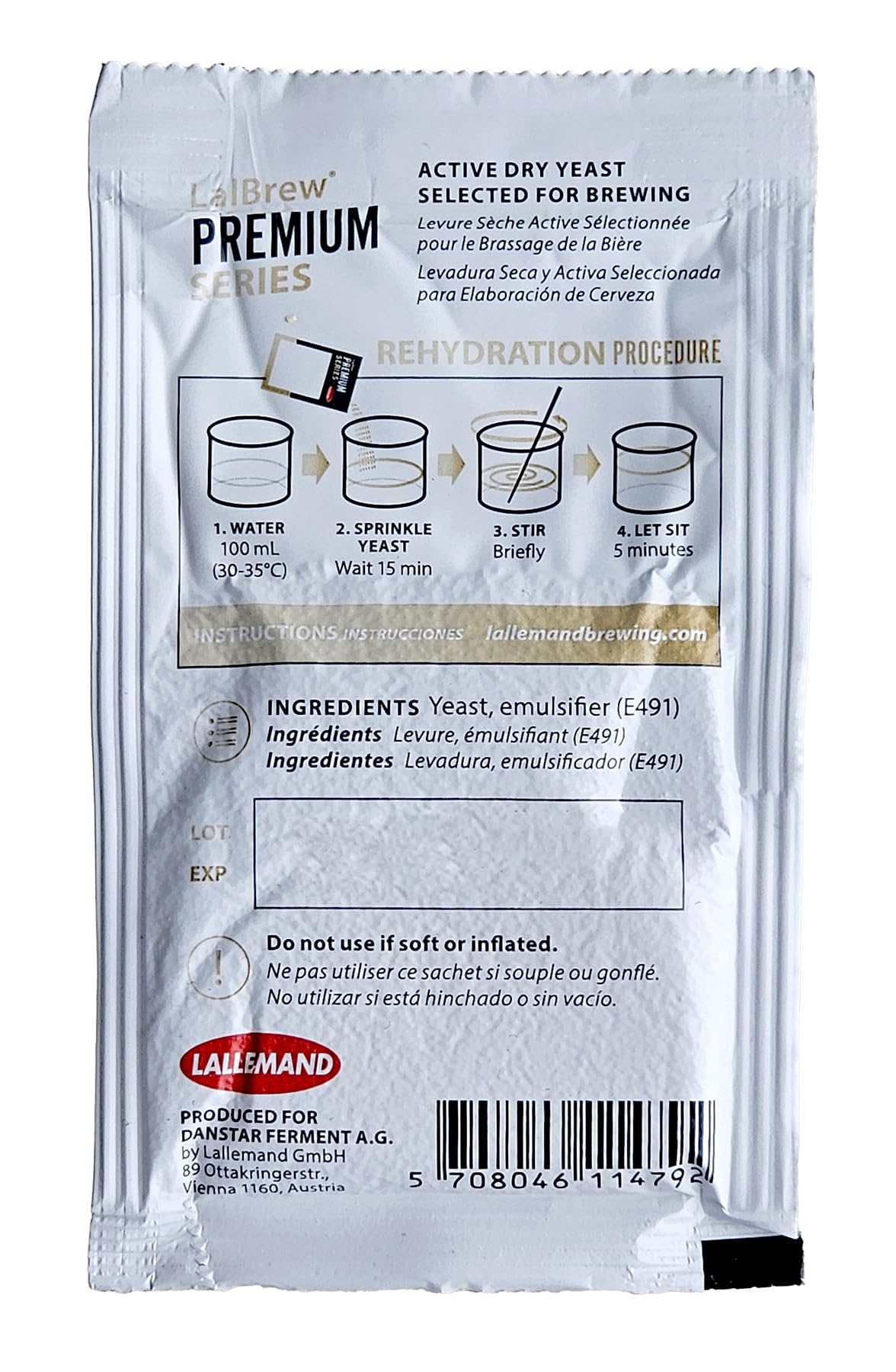 Lallemand Lalbrew ABBAYE™ Belgian Style Ale Yeast