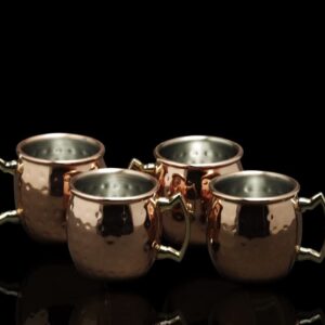 4 Piece Copper Mini Moscow Mule Mug Shot Glasses