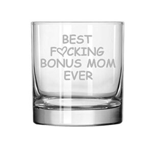 mip brand rocks whiskey old fashioned glass best fcking bonus mom ever funny mother in law step