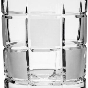 Premium Set of 2 Hand Made Crystal Scotch, Bourbon & Whiskey Rocks Glasses, Thick Weighted Bottom, Old Fashioned Glassware