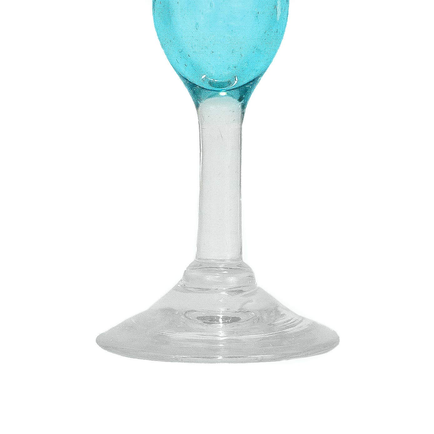Amici Home Acapulco Collection, Authentic Mexican Handmade Margarita Glasses, Bar Glassware for Cocktails & Other Beverages, Blue Glass, Yellow Rimmed, made in Mexico 15-Ounces, Set of 4