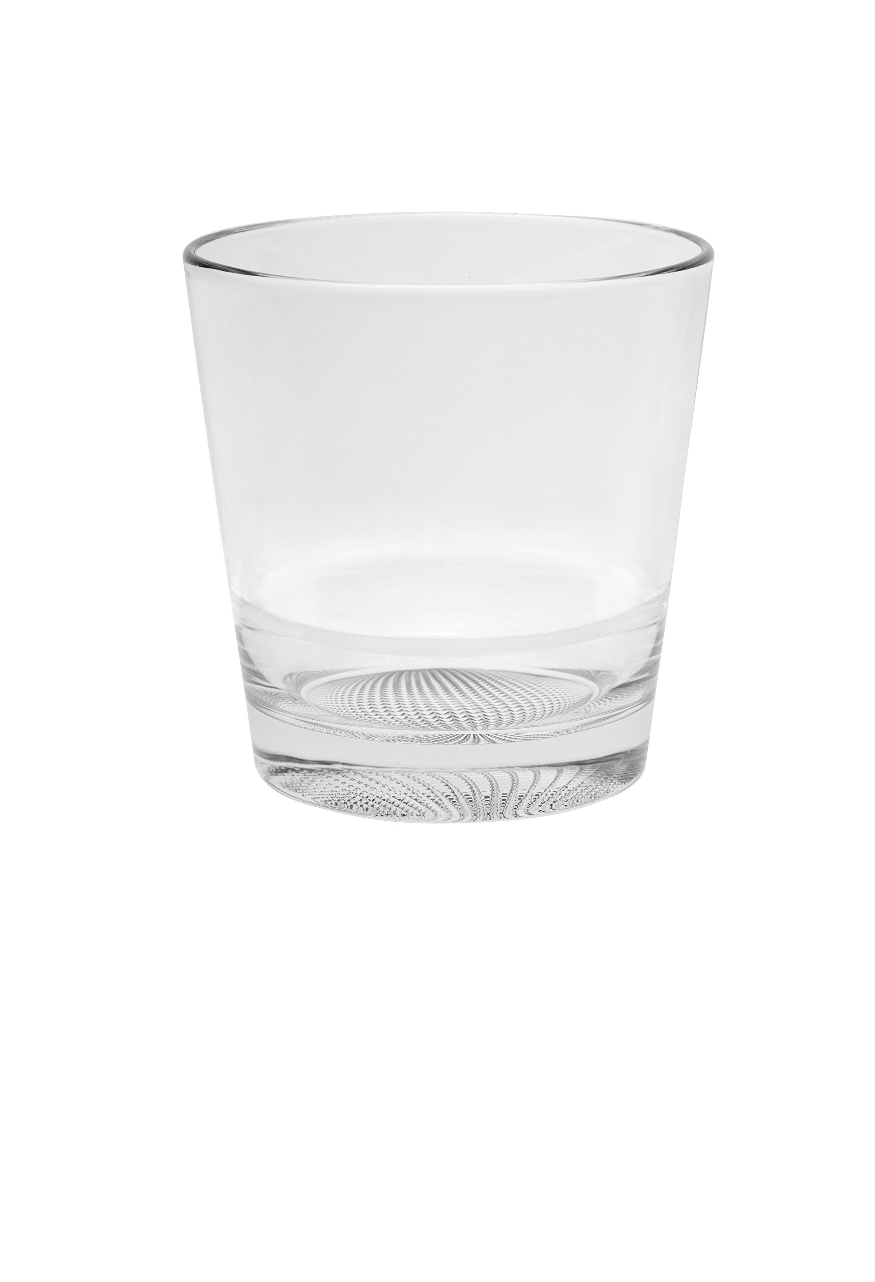 Barski - European Glass - Double Old Fashioned Tumbler Glasses - Uniquely Designed - Design on The Base - Stackable - Won't Get Stuck - Set of 6-13.5 oz. - Made in Europe