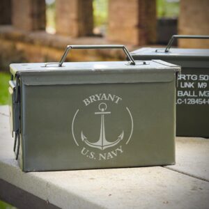 American Heroes Personalized US Flag Ammo Can & Beer Military Gift Set