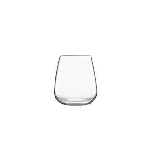 Luigi Bormioli Talismano 15.25 oz Glass, Set of4 Double Old Fashion Drinkware, 450ml, Clear