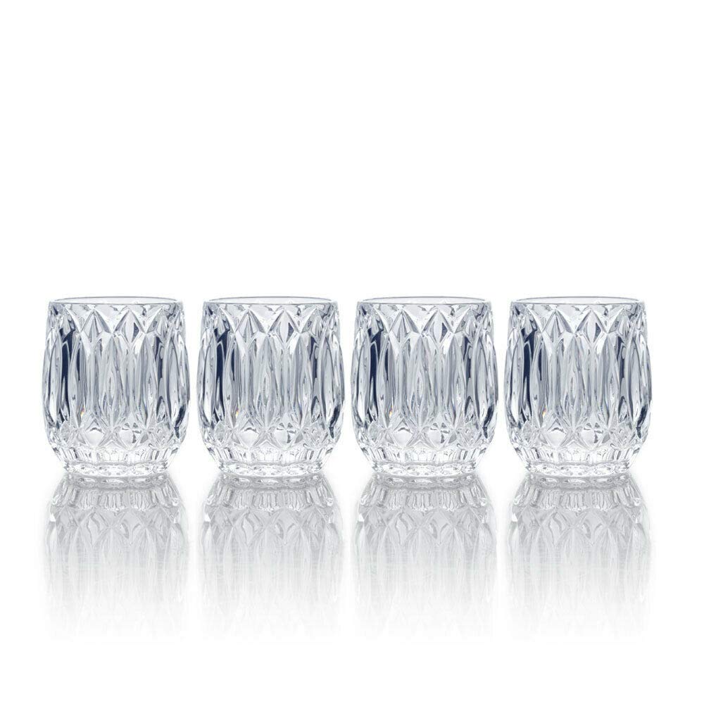 Saxon Set of 4 Double Old Fashioned Whiskey Glasses