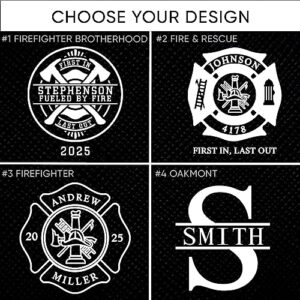 Firefighter Brotherhood Personalized Whiskey Glasses Box Set (Custom Product)